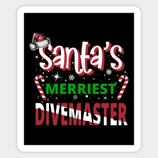 Santa's Merriest Divemaster - Holiday Funny Christmas Sticker